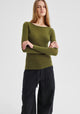 Morri Merino Round Neck_Avocado