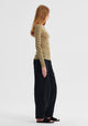 Morri Merino Stripe Round Neck_Avocado Birch