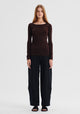 Morri Merino Round Neck_Espresso