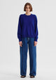 Payton Round Neck Merino Knit Pullover_Cobalt