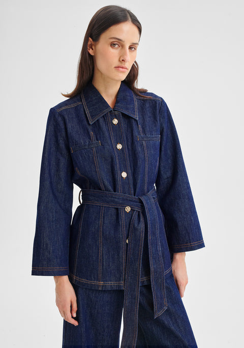Pierrot Denim Jacket_Indigo