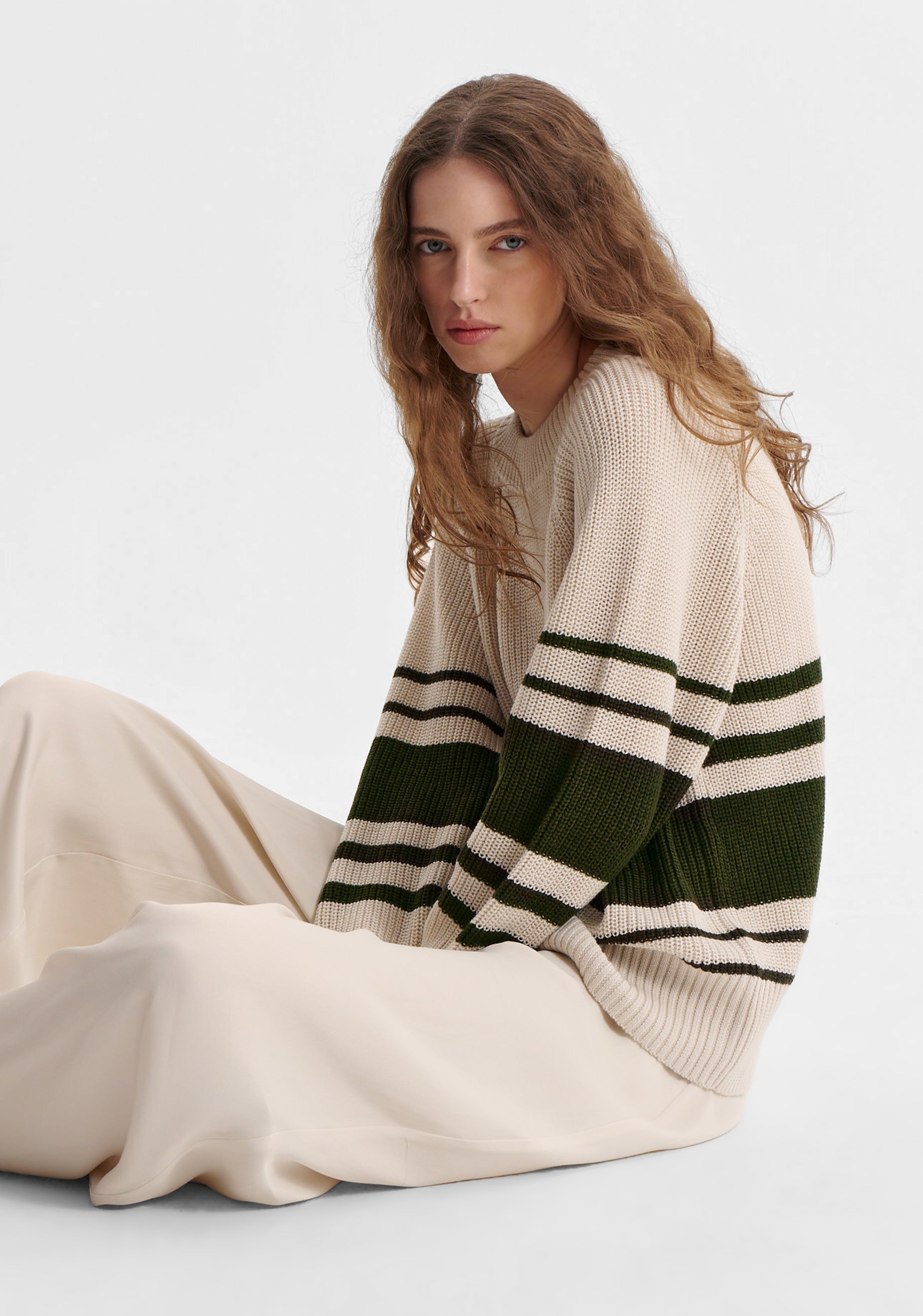 Regatta Knit Pullover_Khaki/Ecru – Morrison