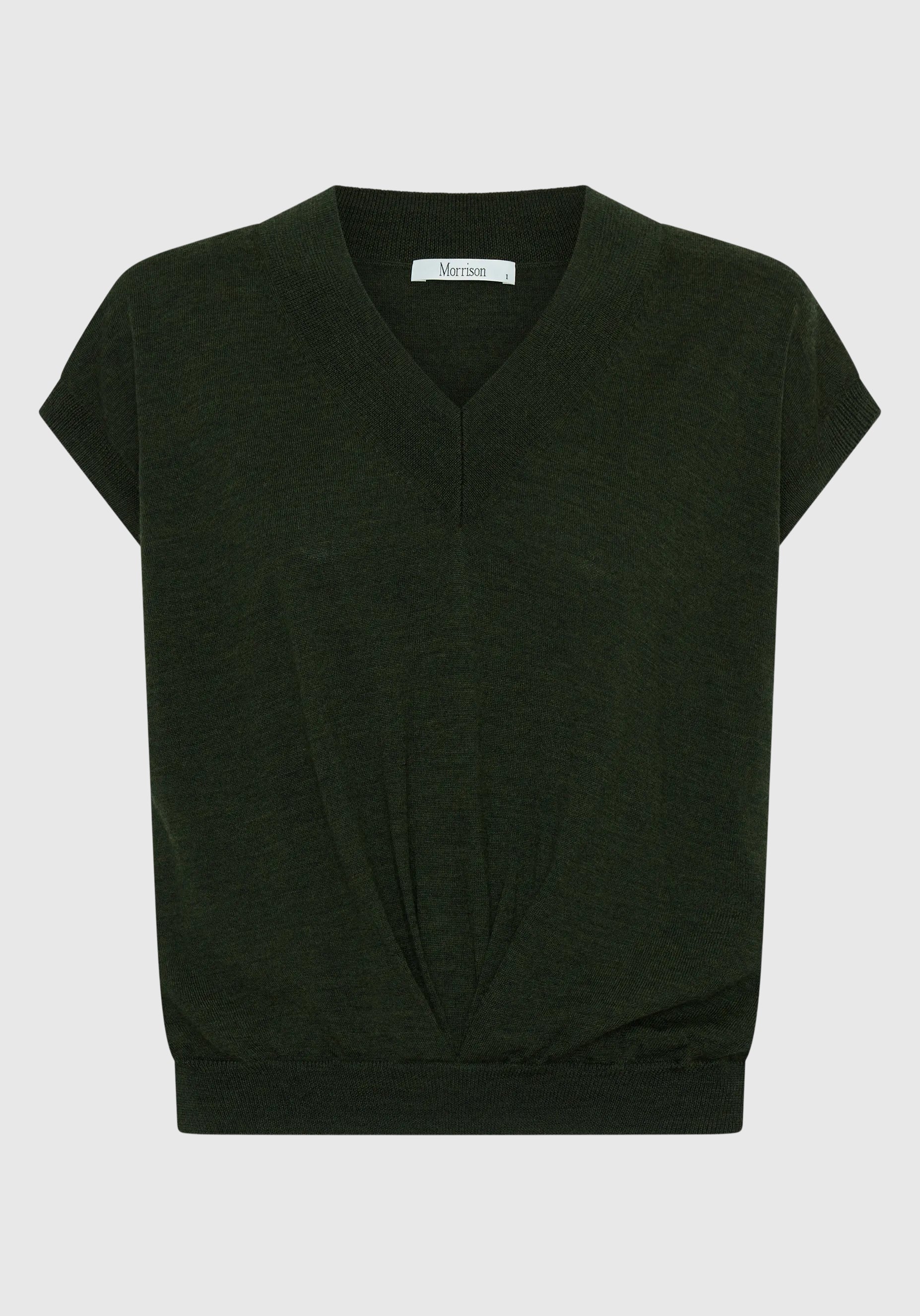 River Knit Vest_Moss