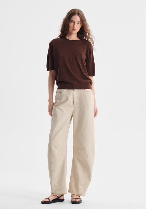 River Knit Tee_Toffee