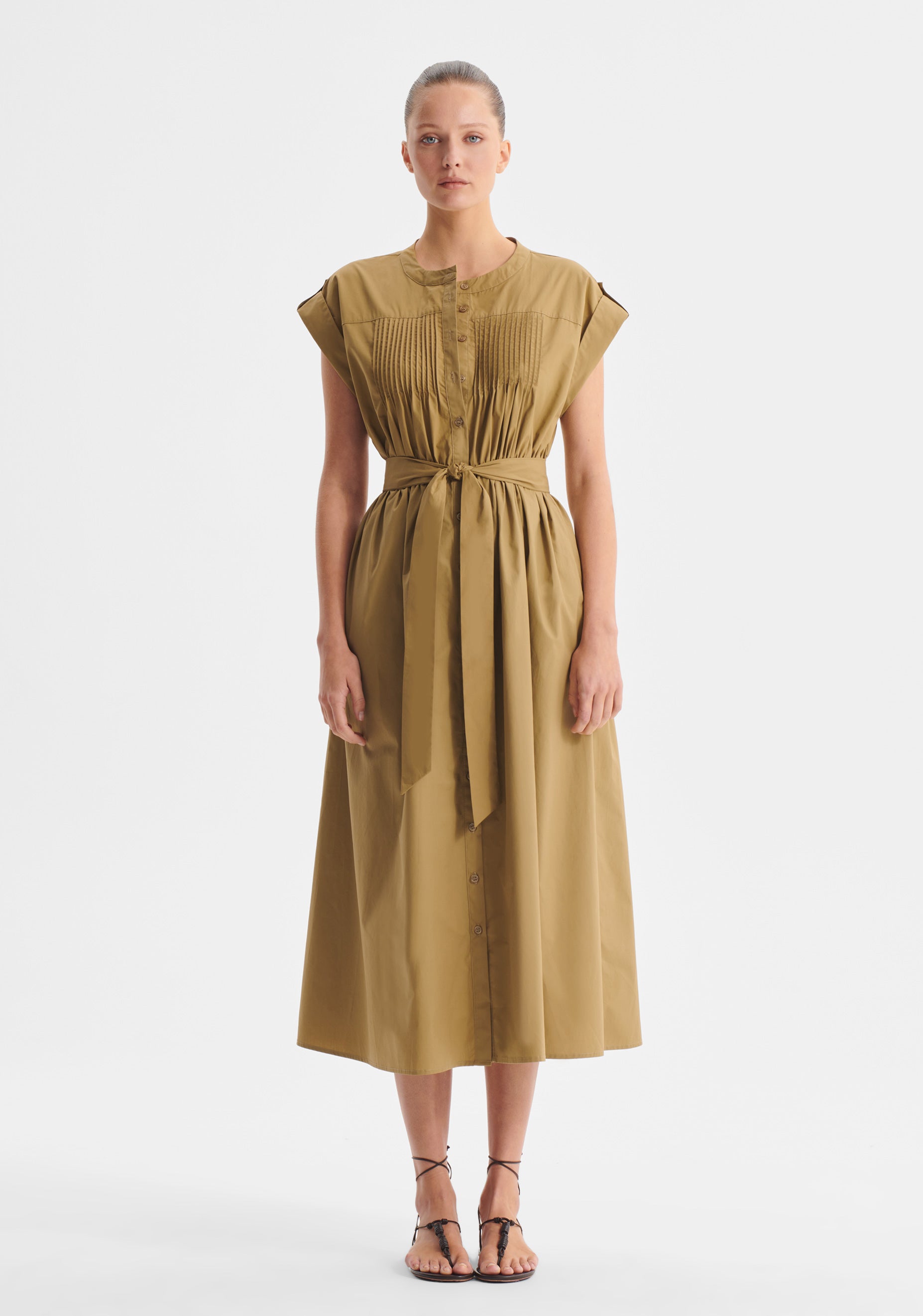 Romy Shirt Dress_Army