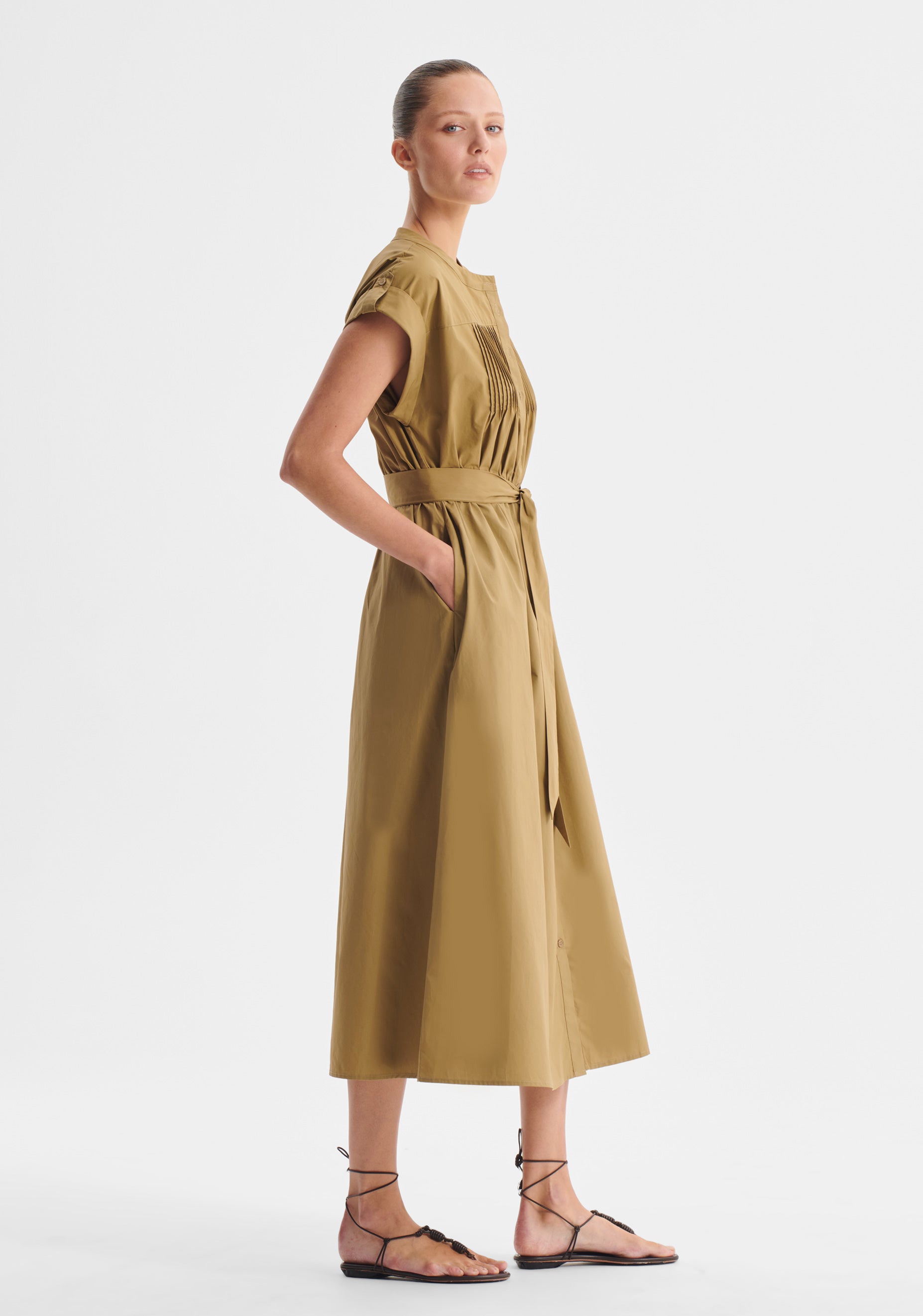 Romy Shirt Dress_Army