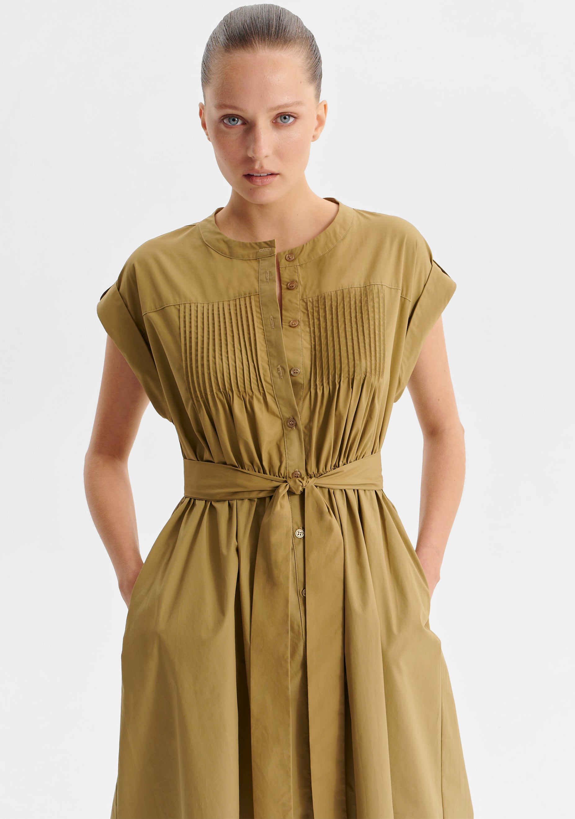 Romy Shirt Dress_Army
