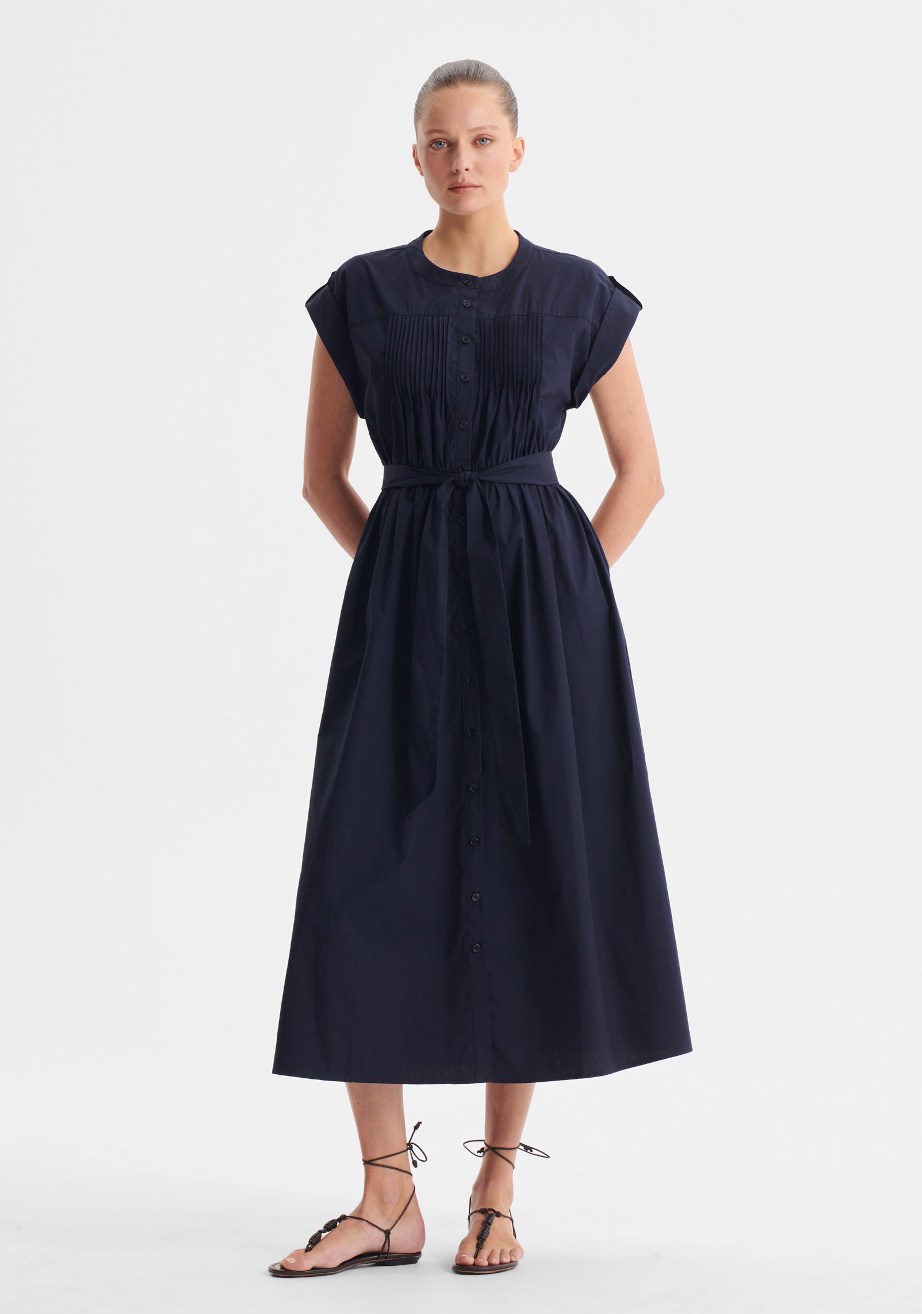 Romy Shirt Dress_Navy