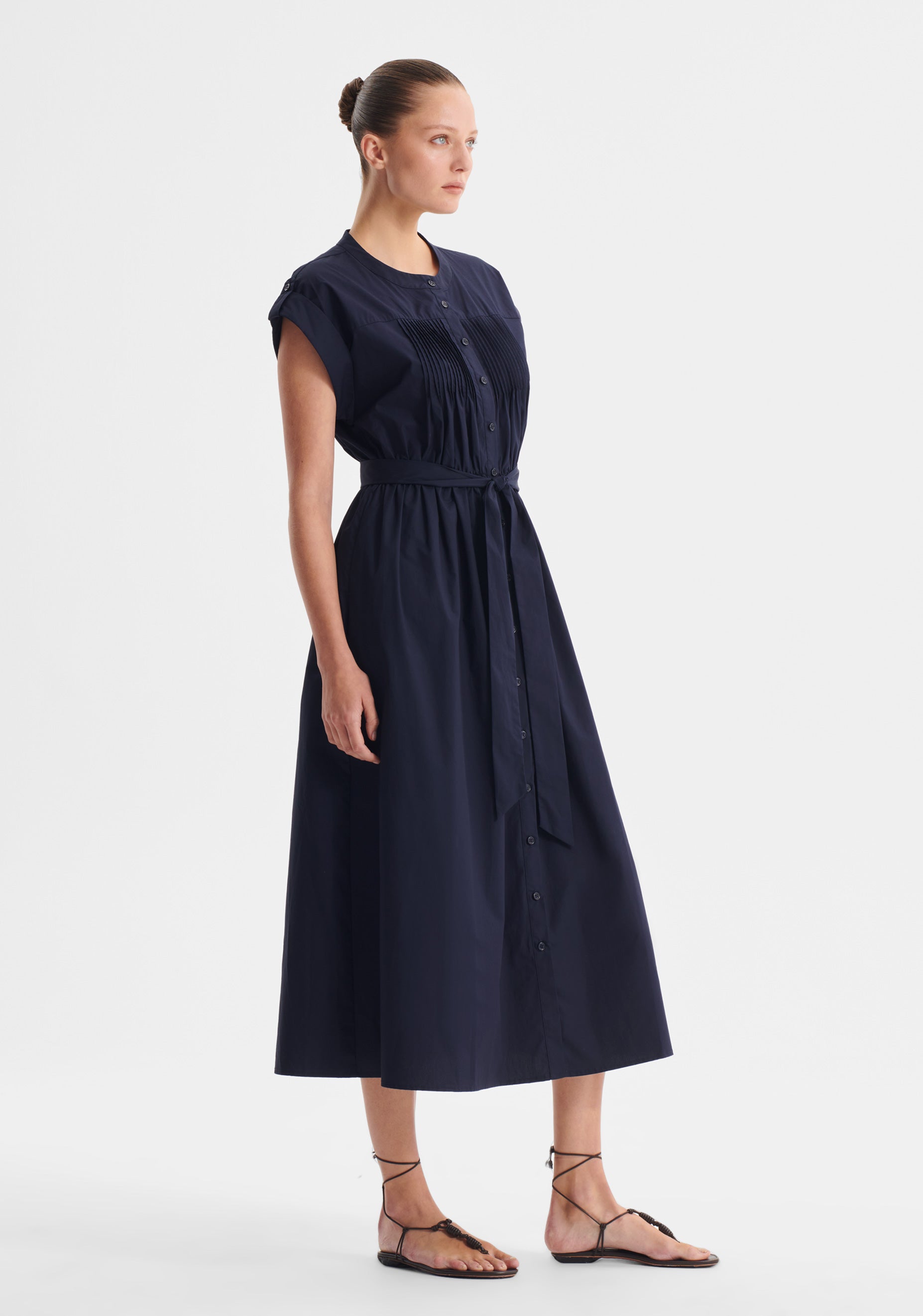 Romy Shirt Dress_Navy