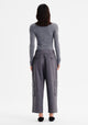Talia L/S Merino Knit Top_Grey Marl