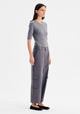 Talia Merino Knit Tee_Grey Marle