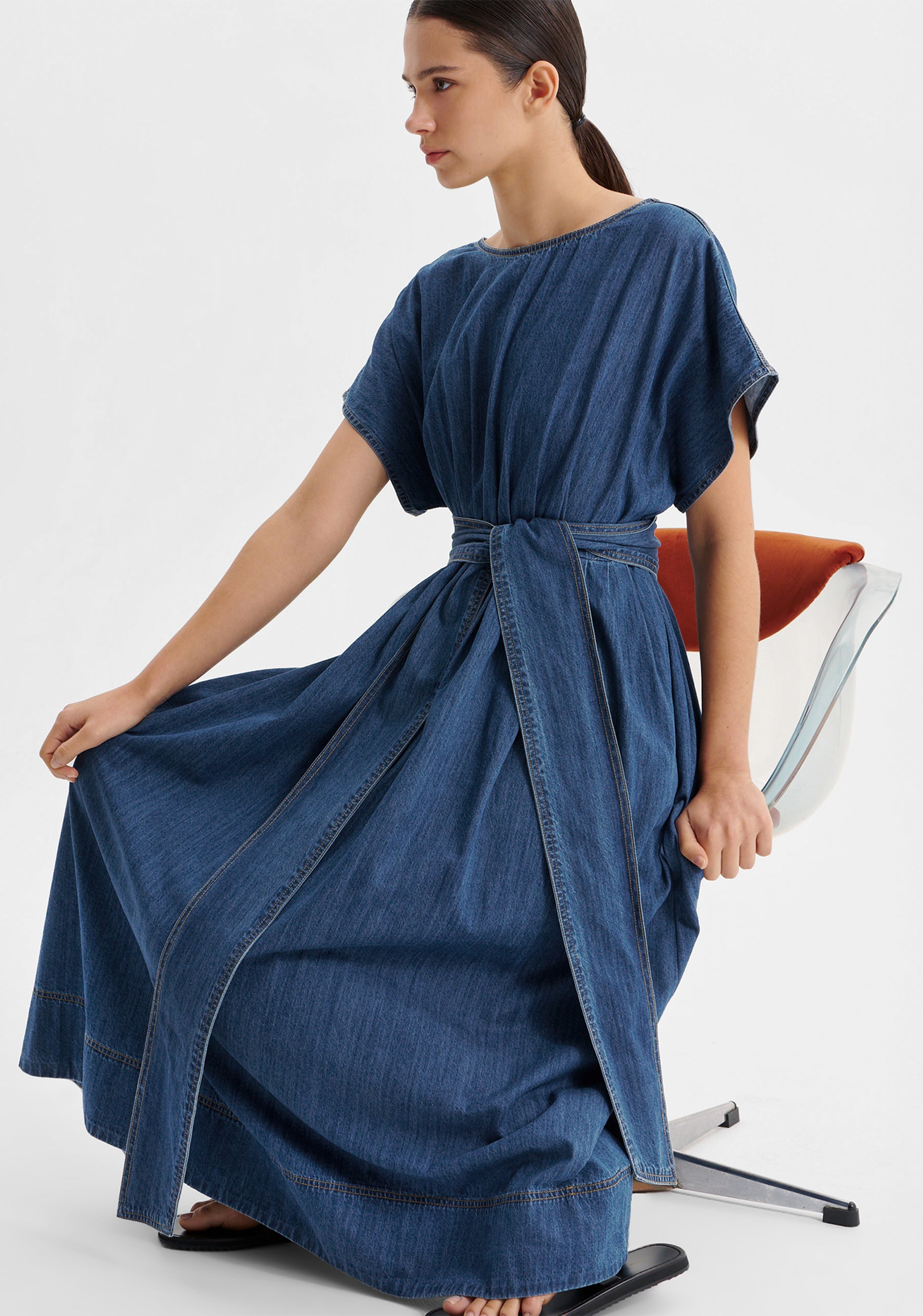 Tatum Denim Dress_Blue