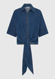 Tatum Denim Wrap Shirt_Blue