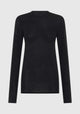Theodore Fine Merino Knit Top_Charcoal