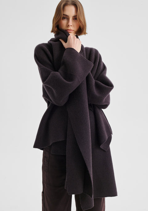Valerie Knit Scarf_Espresso