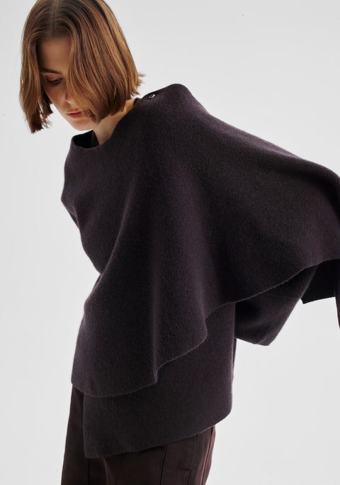 Valerie Knit Wrap Jacket_Espresso