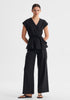 Victoria Pintuck Pant_Black
