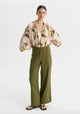 Victoria Pintuck Pant_Chive