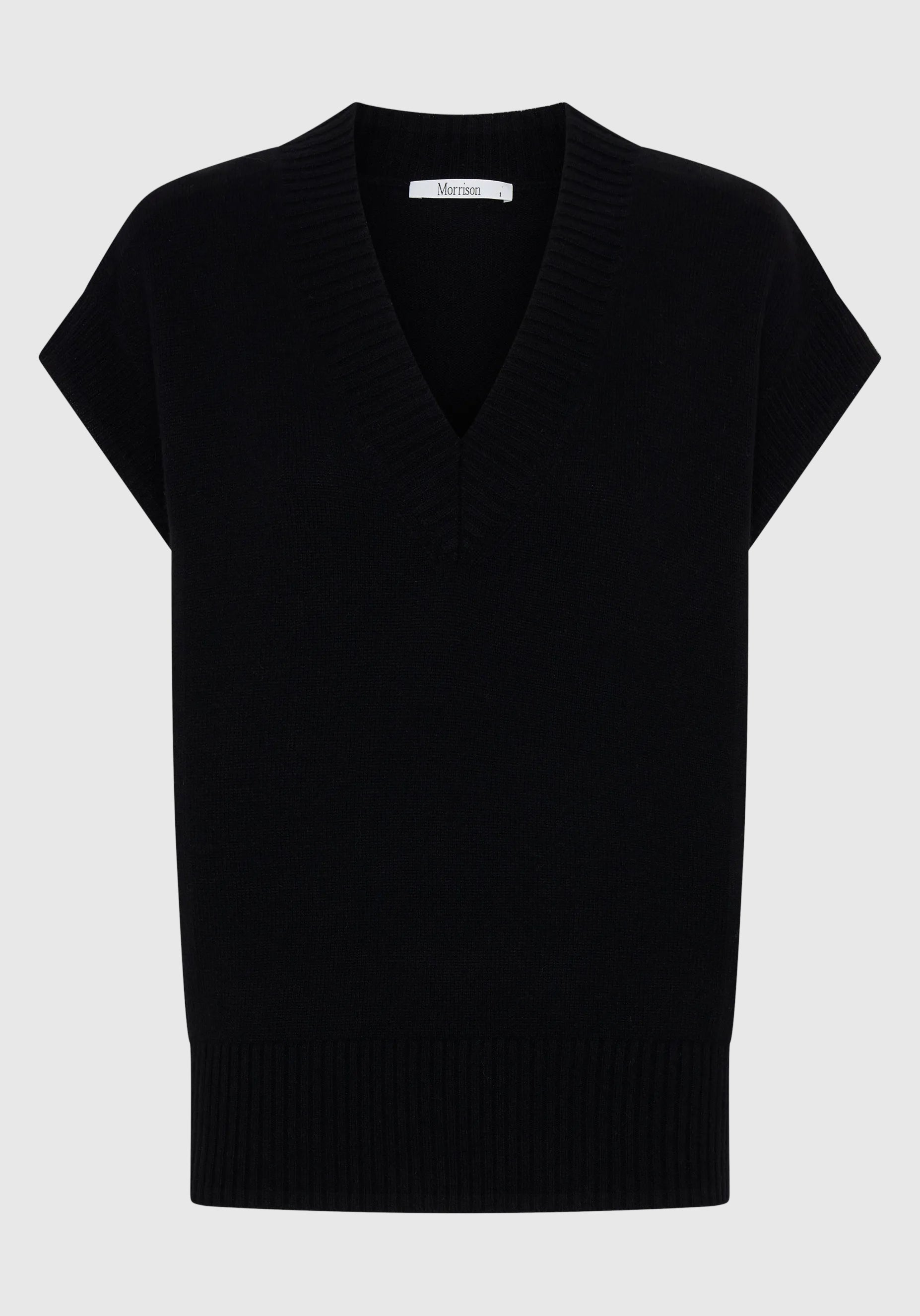 Winston Knit Vest_Black – Morrison