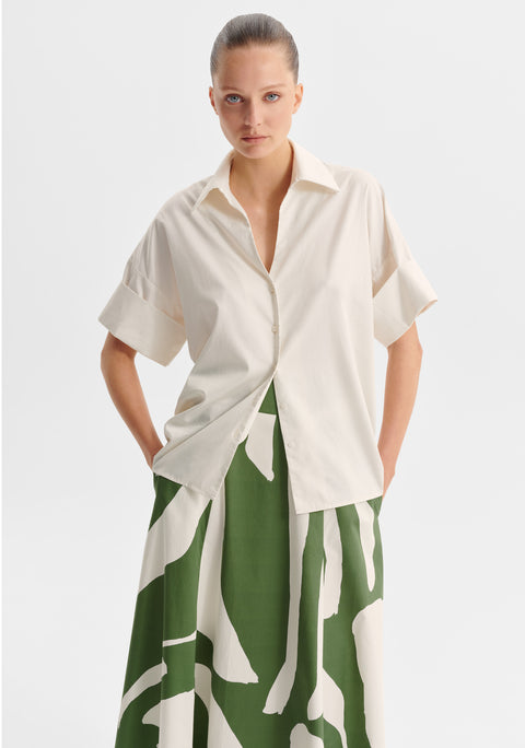 Zinnia Shirt_Ecru