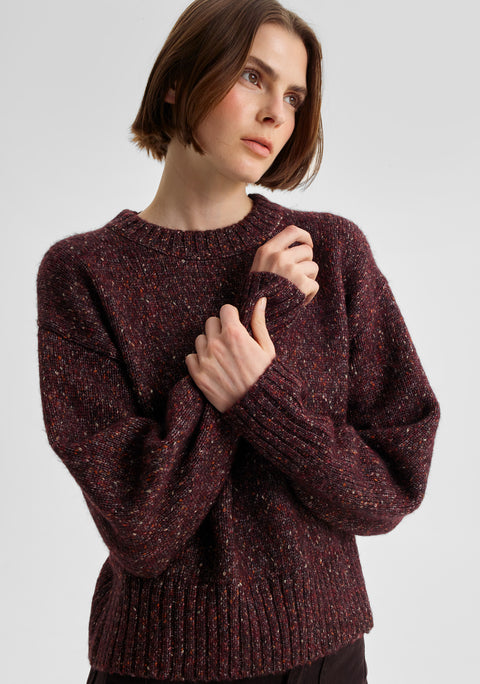 Zoe Knit Pullover_Boysenberry