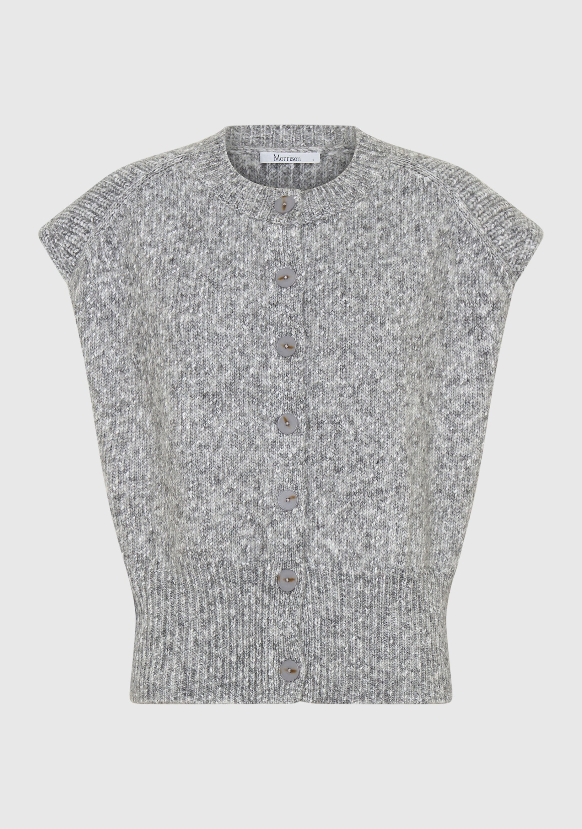 Zoe Knit Vest_Grey Marle – Morrison