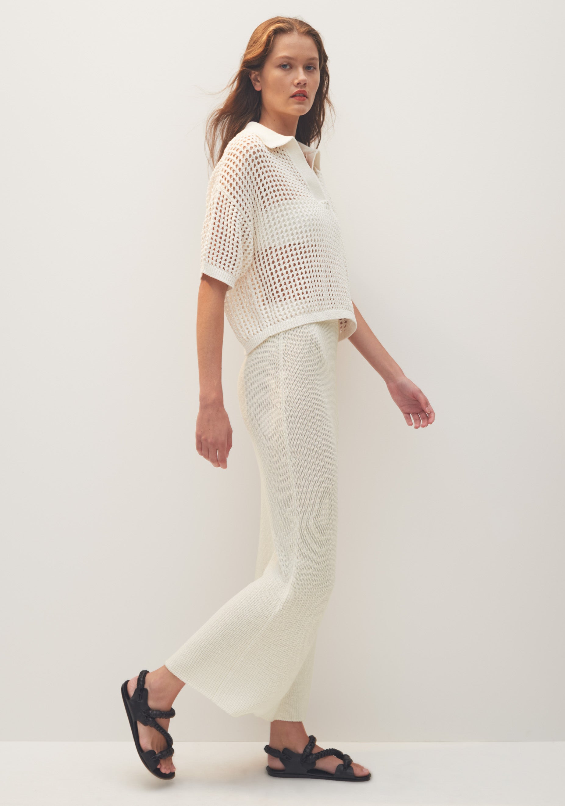 Ines Knit Skirt_White