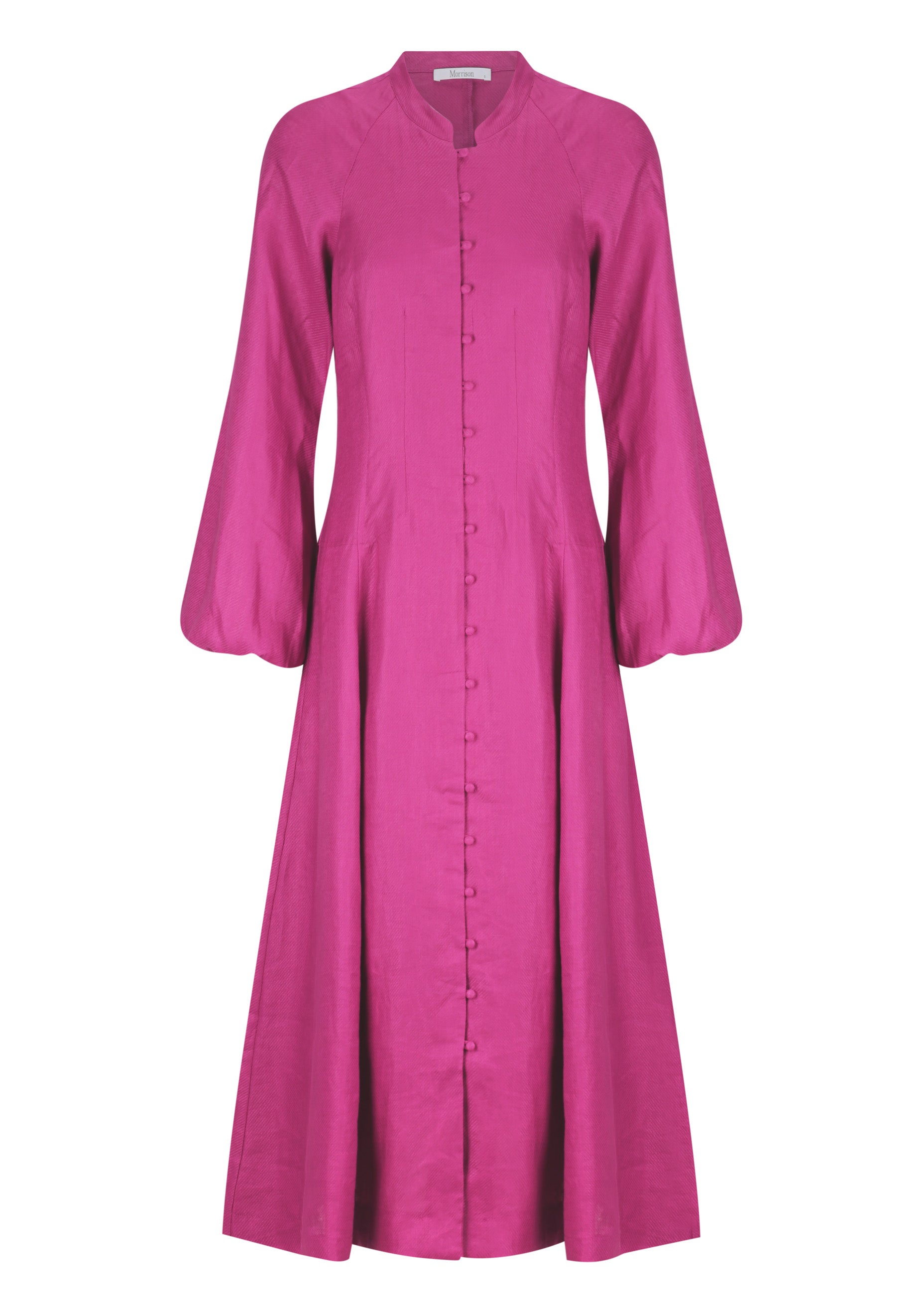 Tilly Linen Midi Dress Fuchsia – Morrison