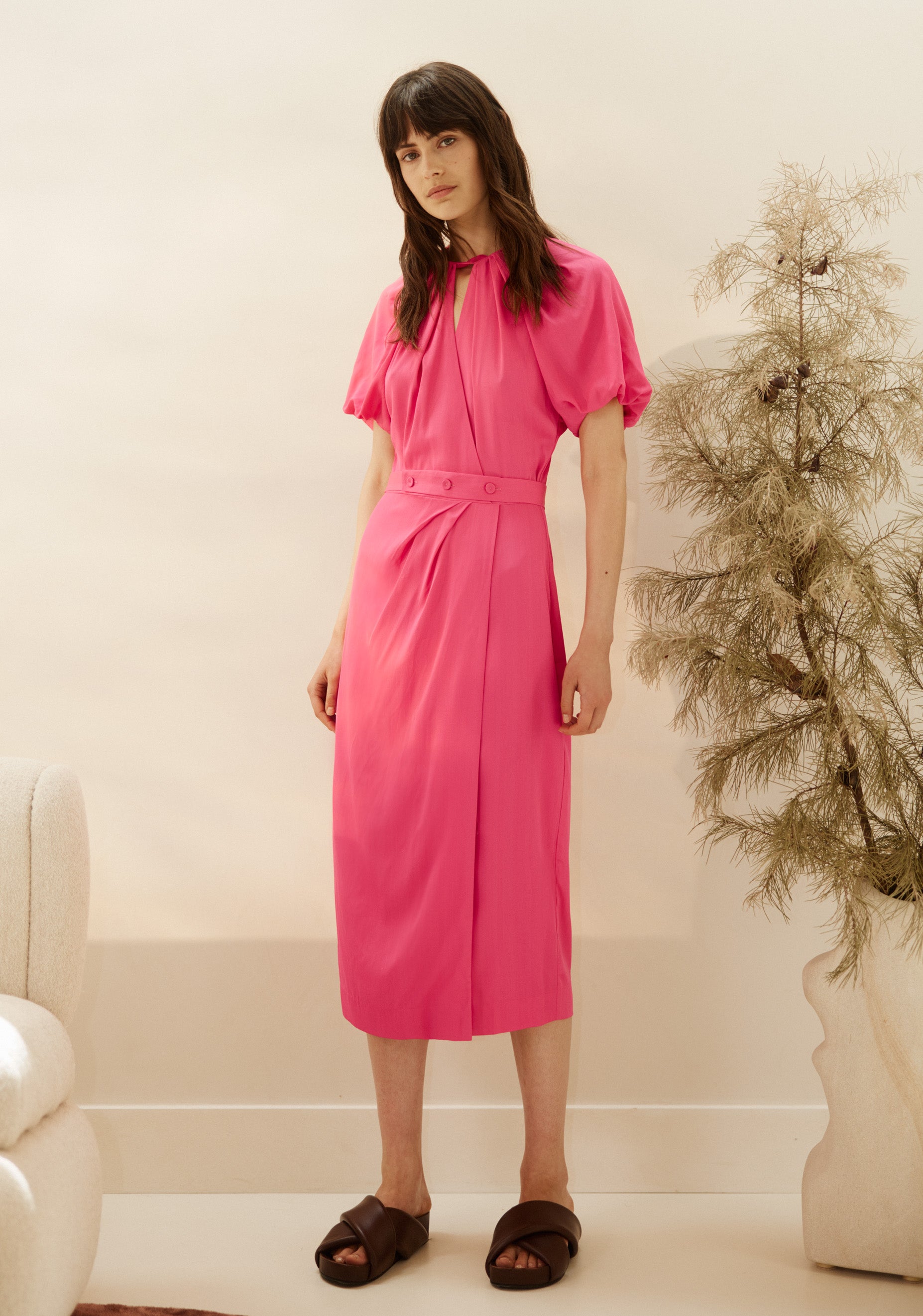 Waverley Midi Dress_Pink