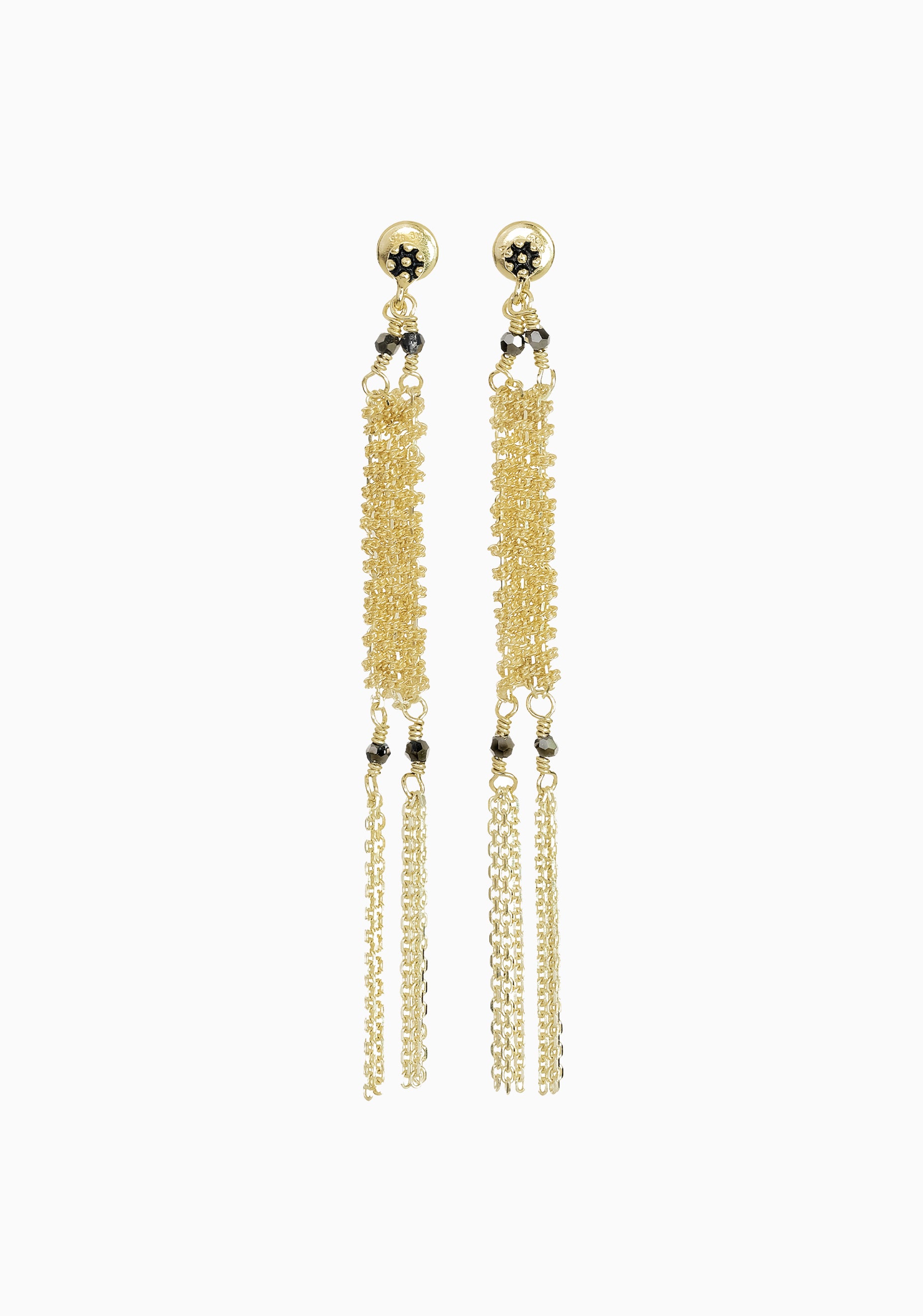 Multi Chain Earrings_Gold