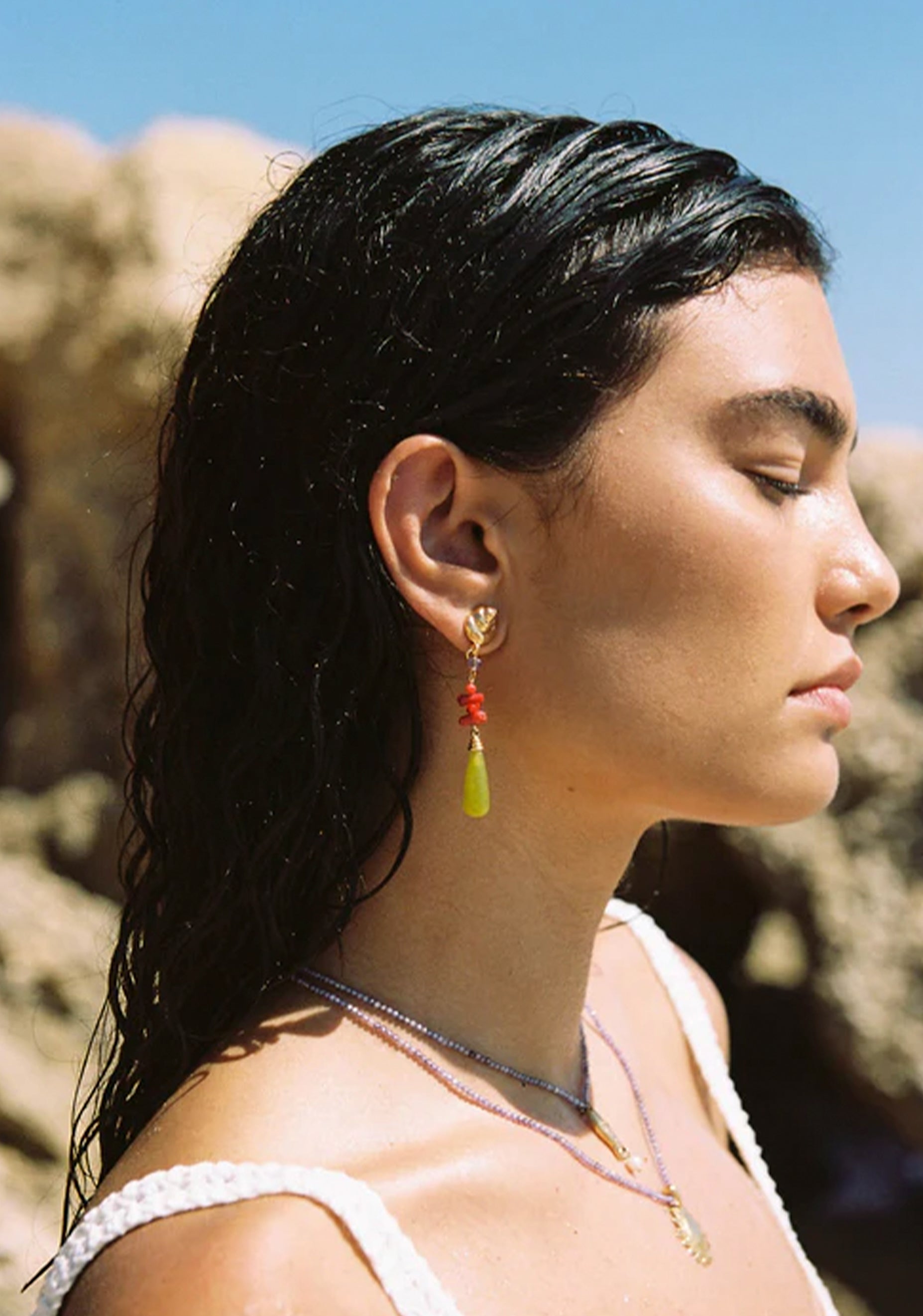 Caracola Earrings_Gold