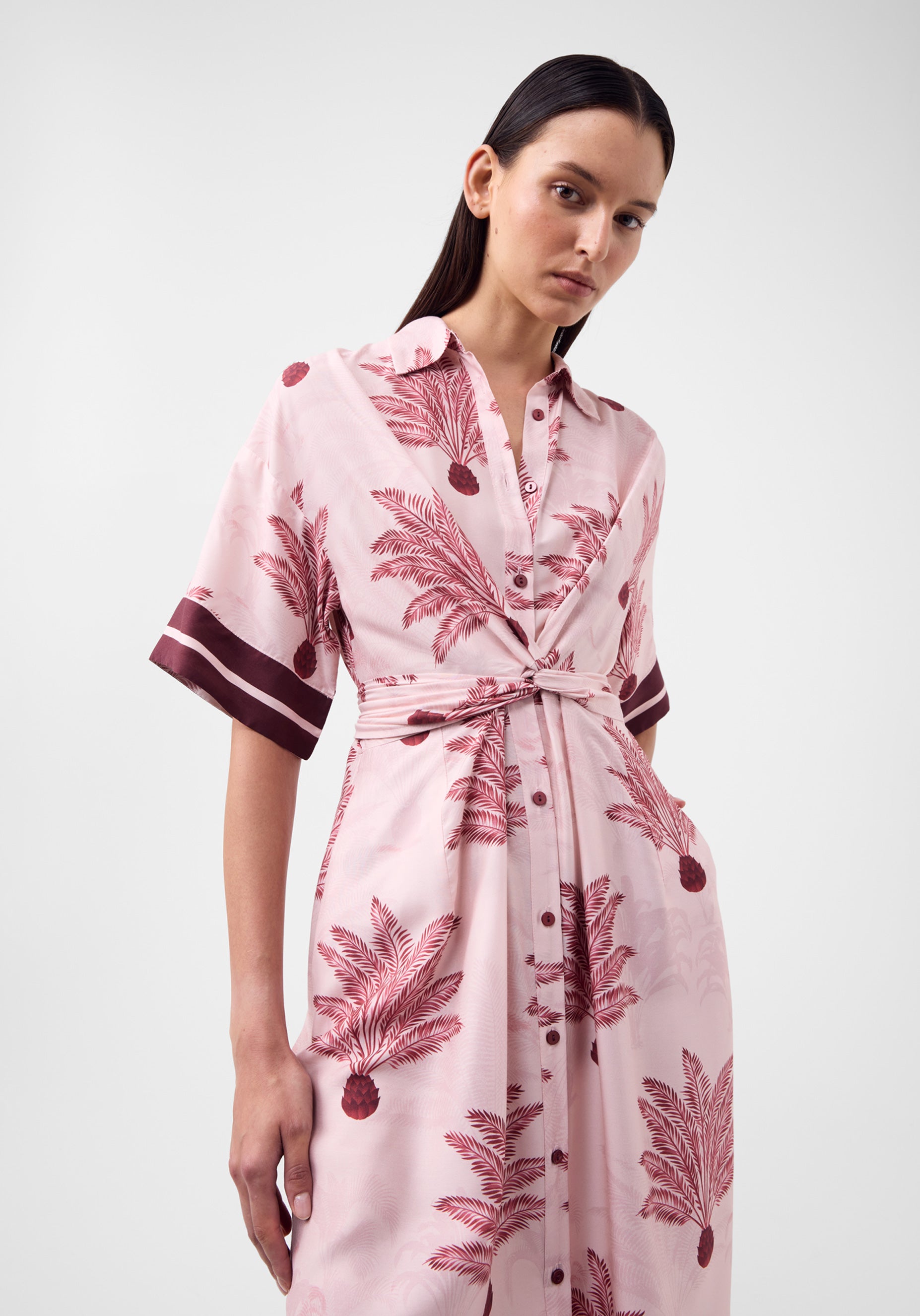 Alessandra Shirt Dress_Blush