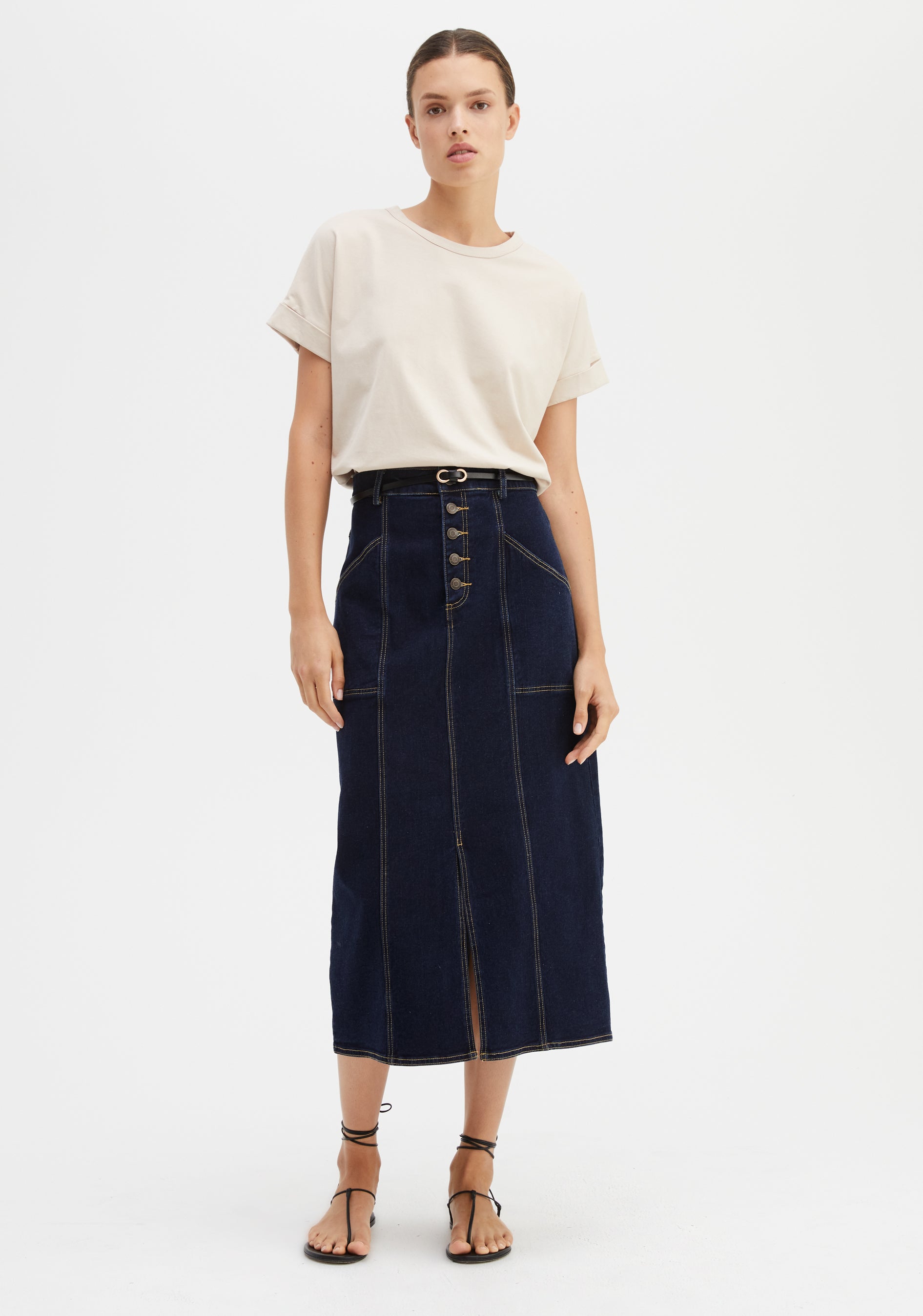 Alfie Denim Skirt_Indigo