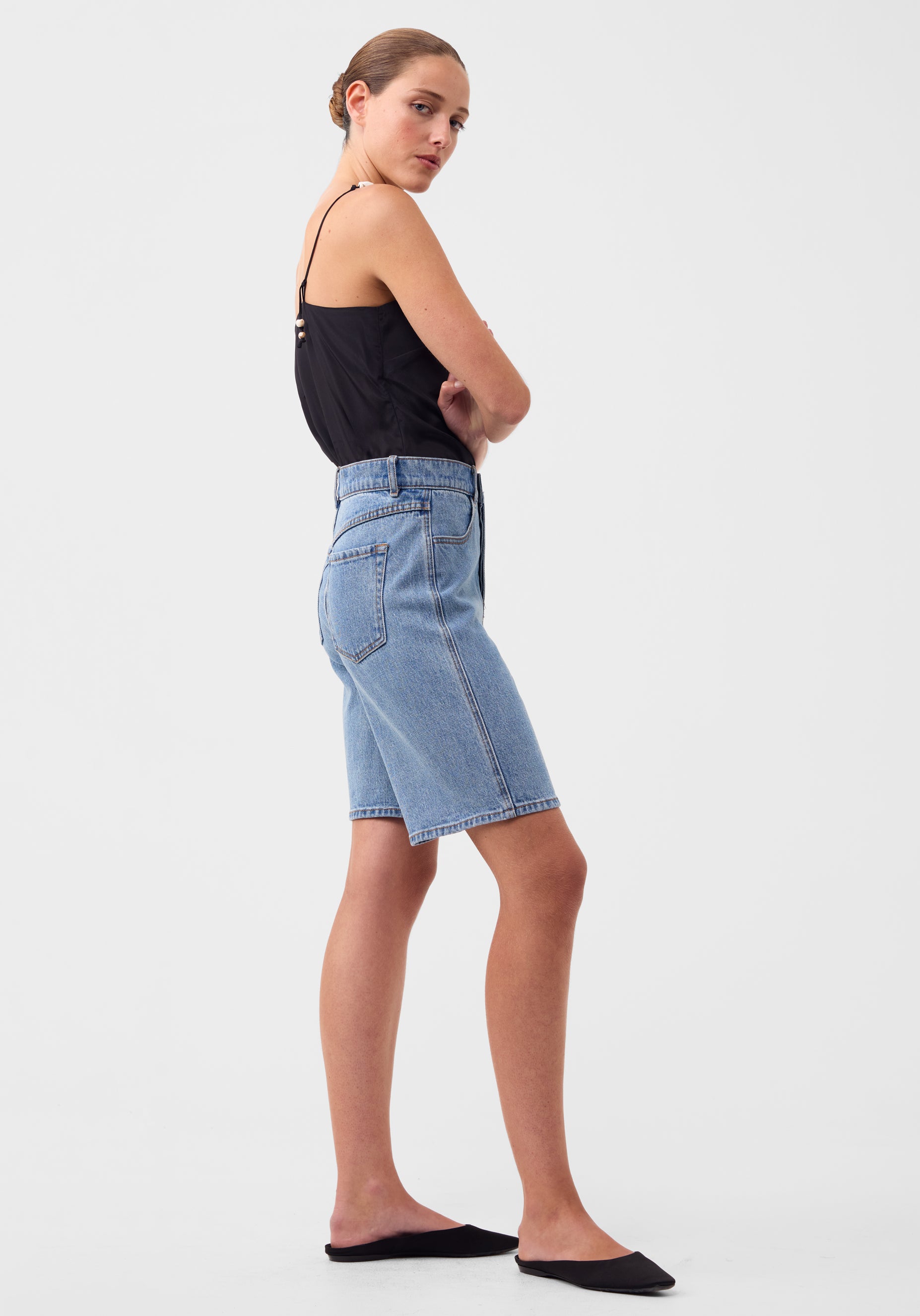 Ashbury Denim Bermuda Short_Blue