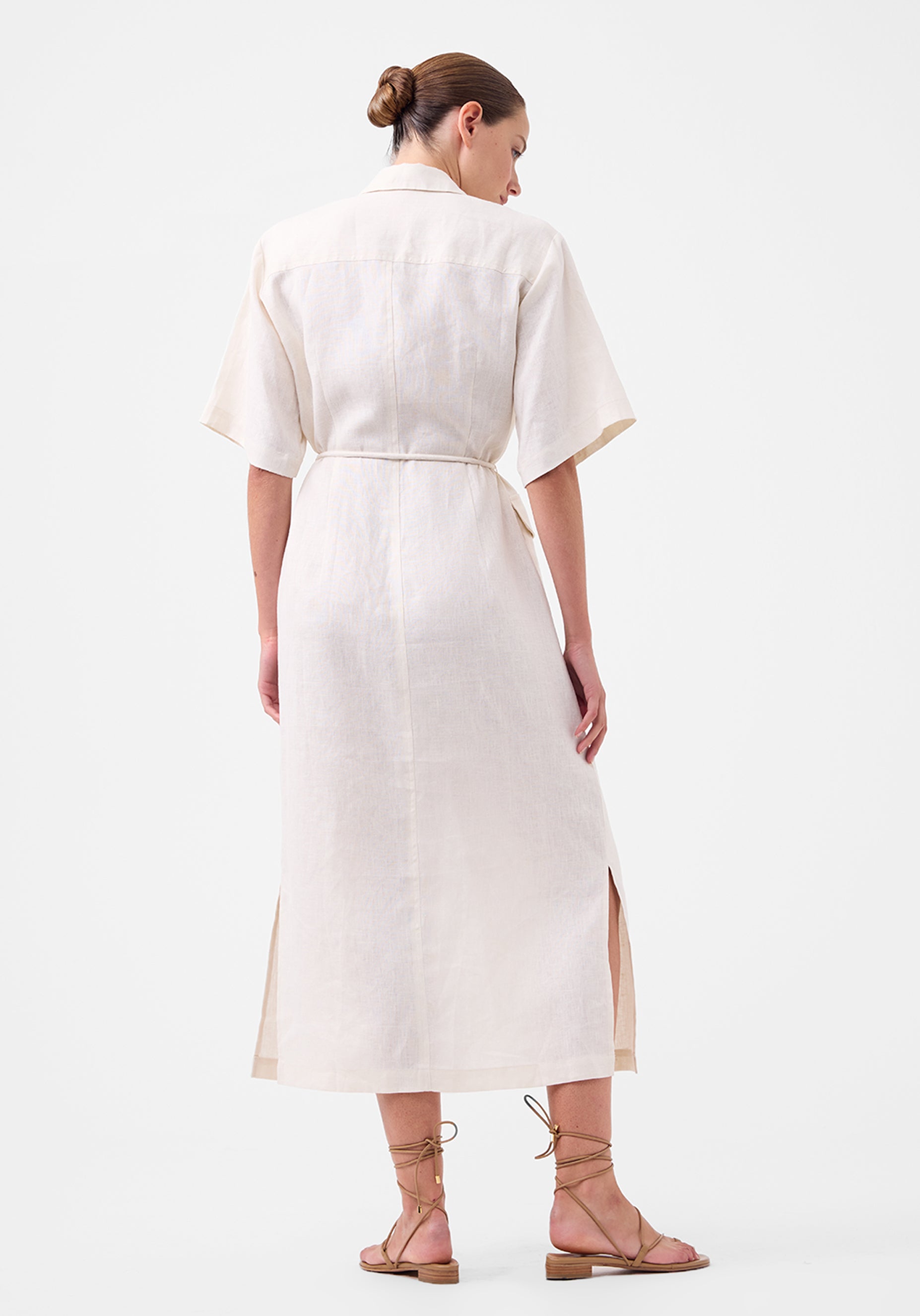 religion elation shirt dress Ellie Cotton Maxi Shirt Dress - Broderie Denim