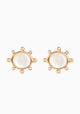 Bo Puce Tiki Earrings_Pearl