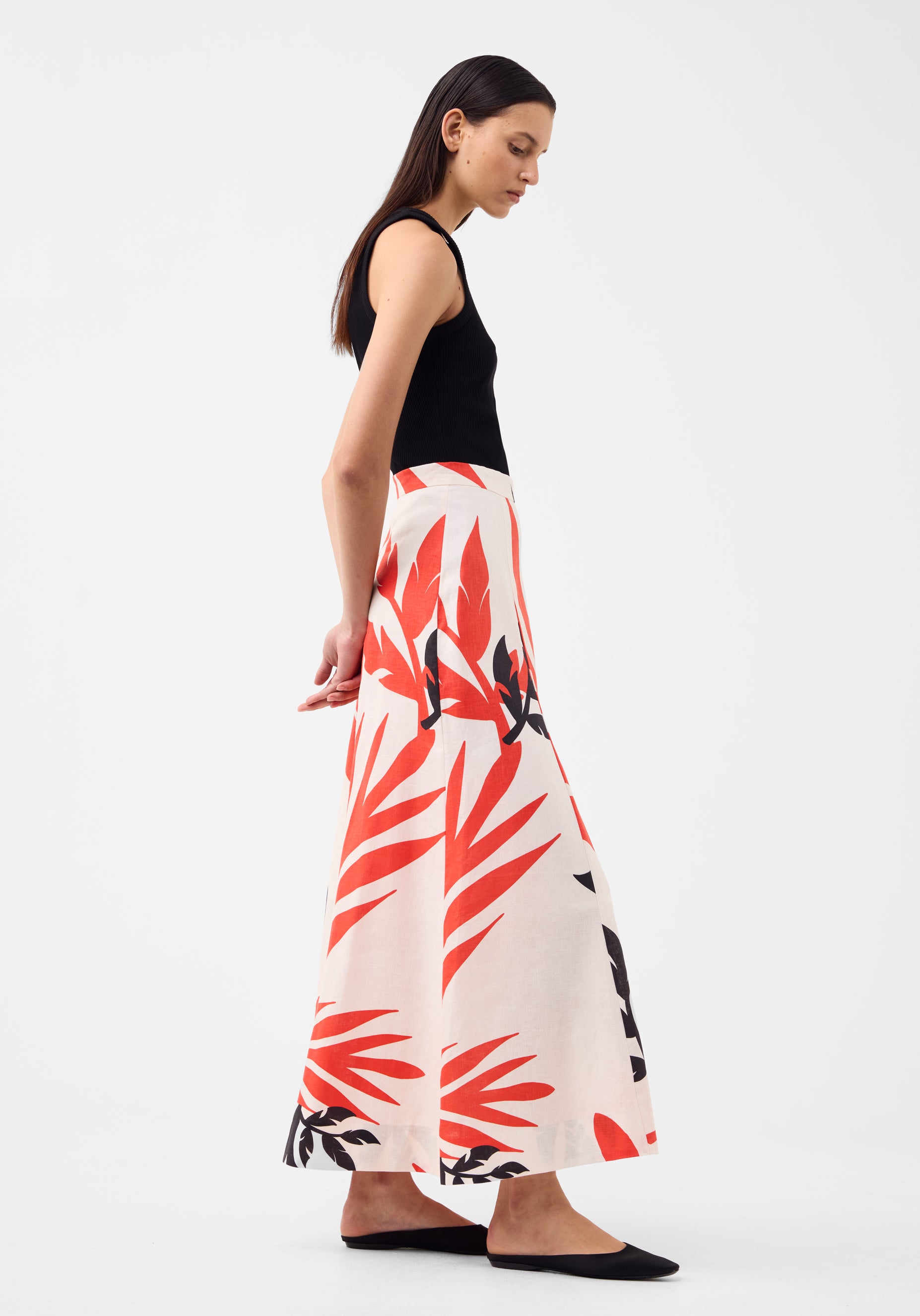 Cordelia Linen Skirt_Print