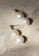 Giselle Pearl Earrings_Gold