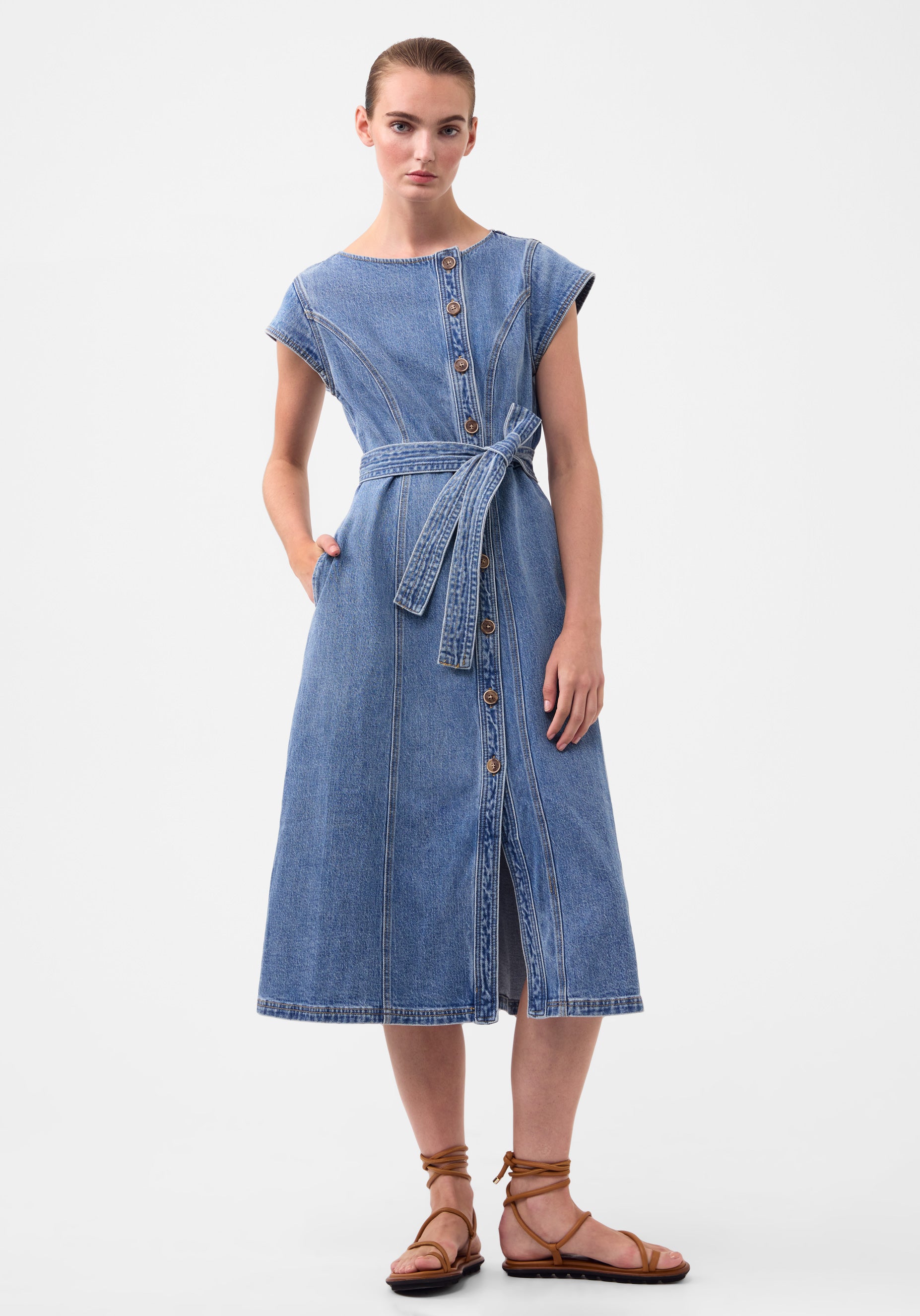 Hunter Denim Dress_Blue