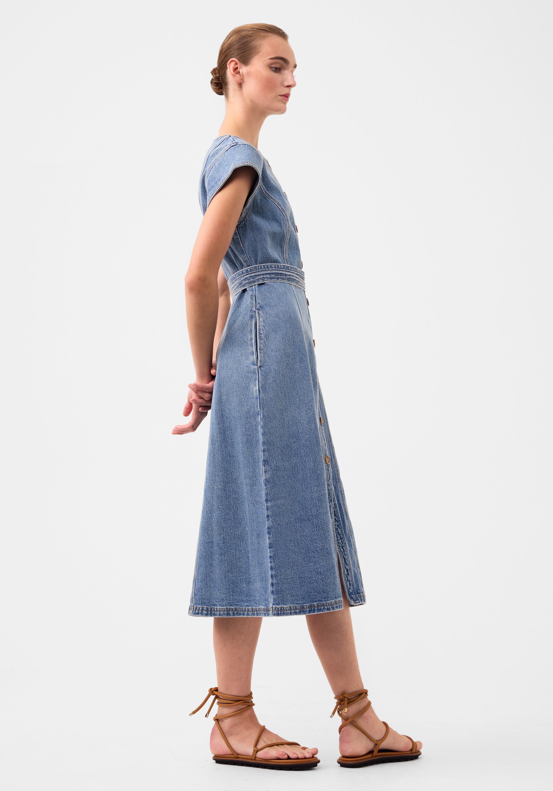 Hunter Denim Dress_Blue