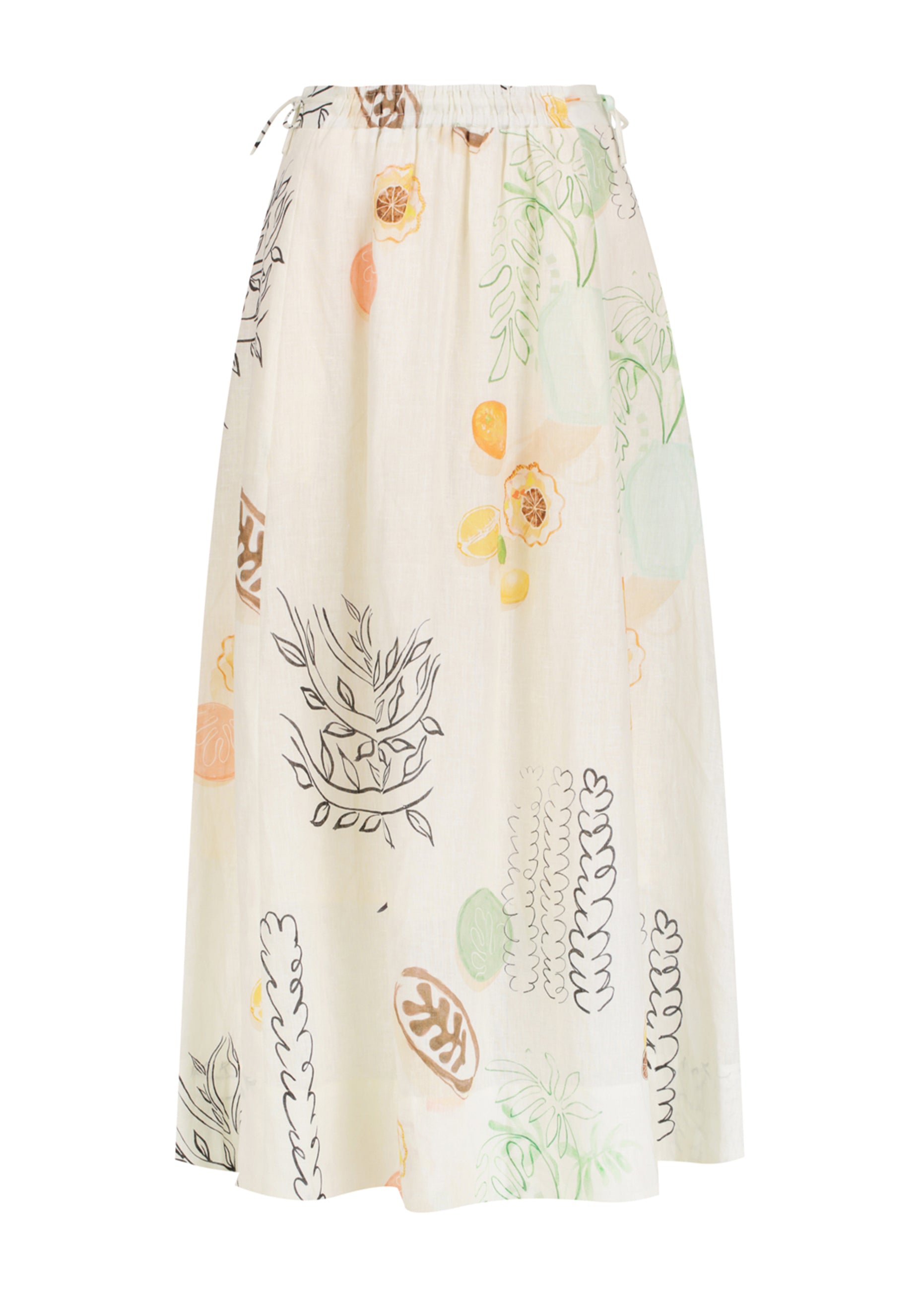 Maison Linen Skirt_Print