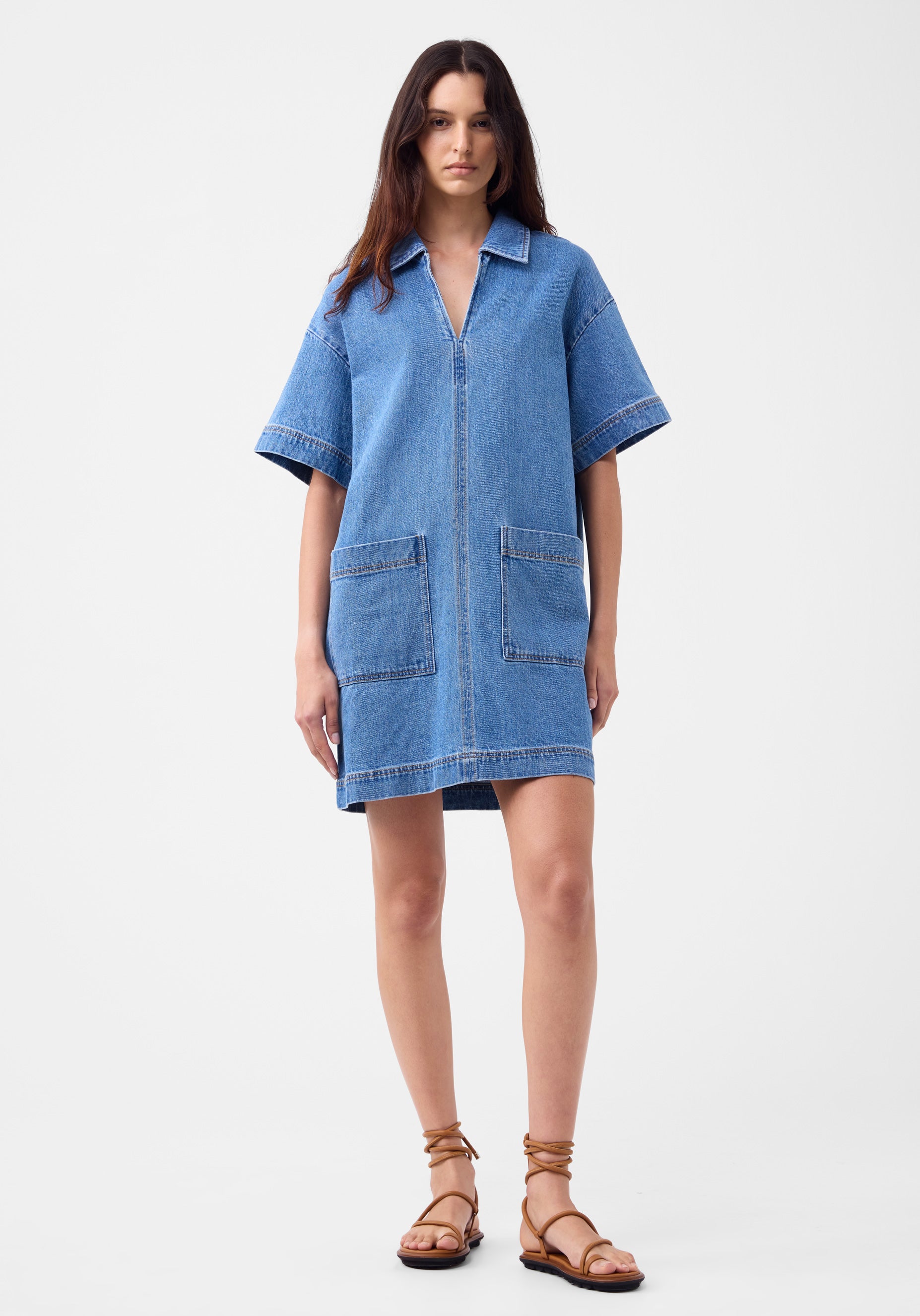 Romeo Denim Dress_Blue