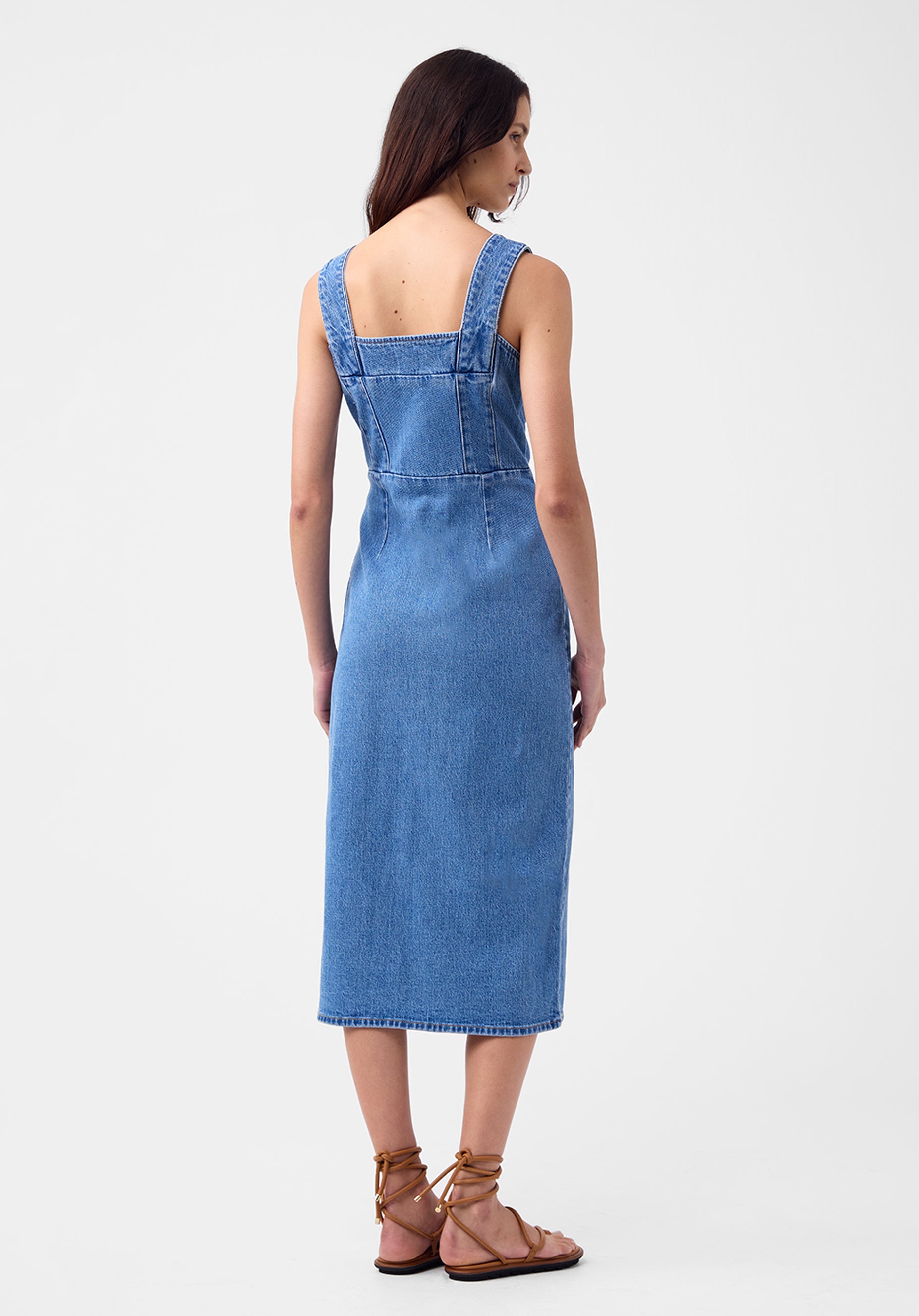 Romeo Denim Midi Dress_Blue