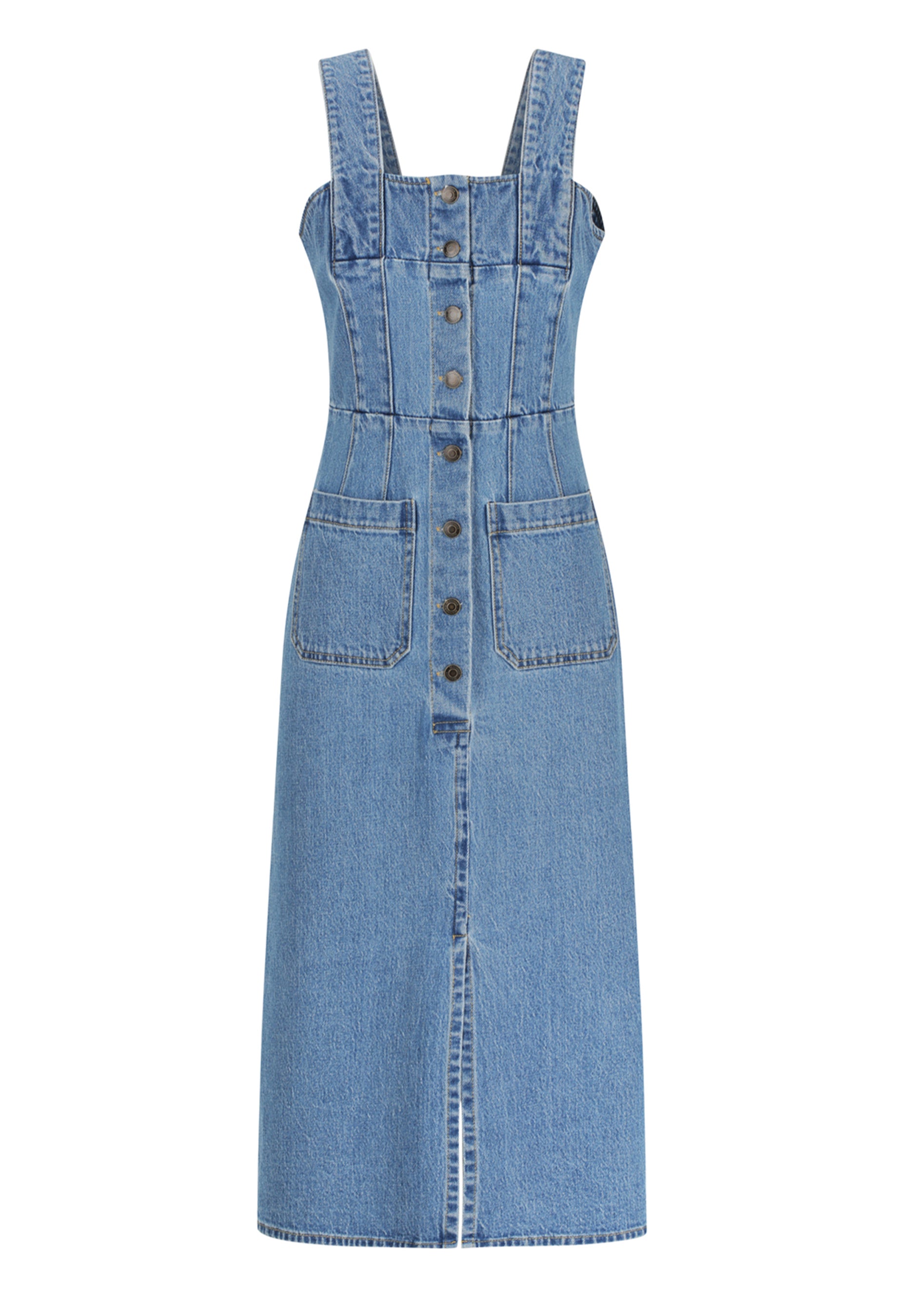 Romeo Denim Midi Dress_Blue