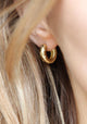 Star Studded Hoop Earrings_Gold