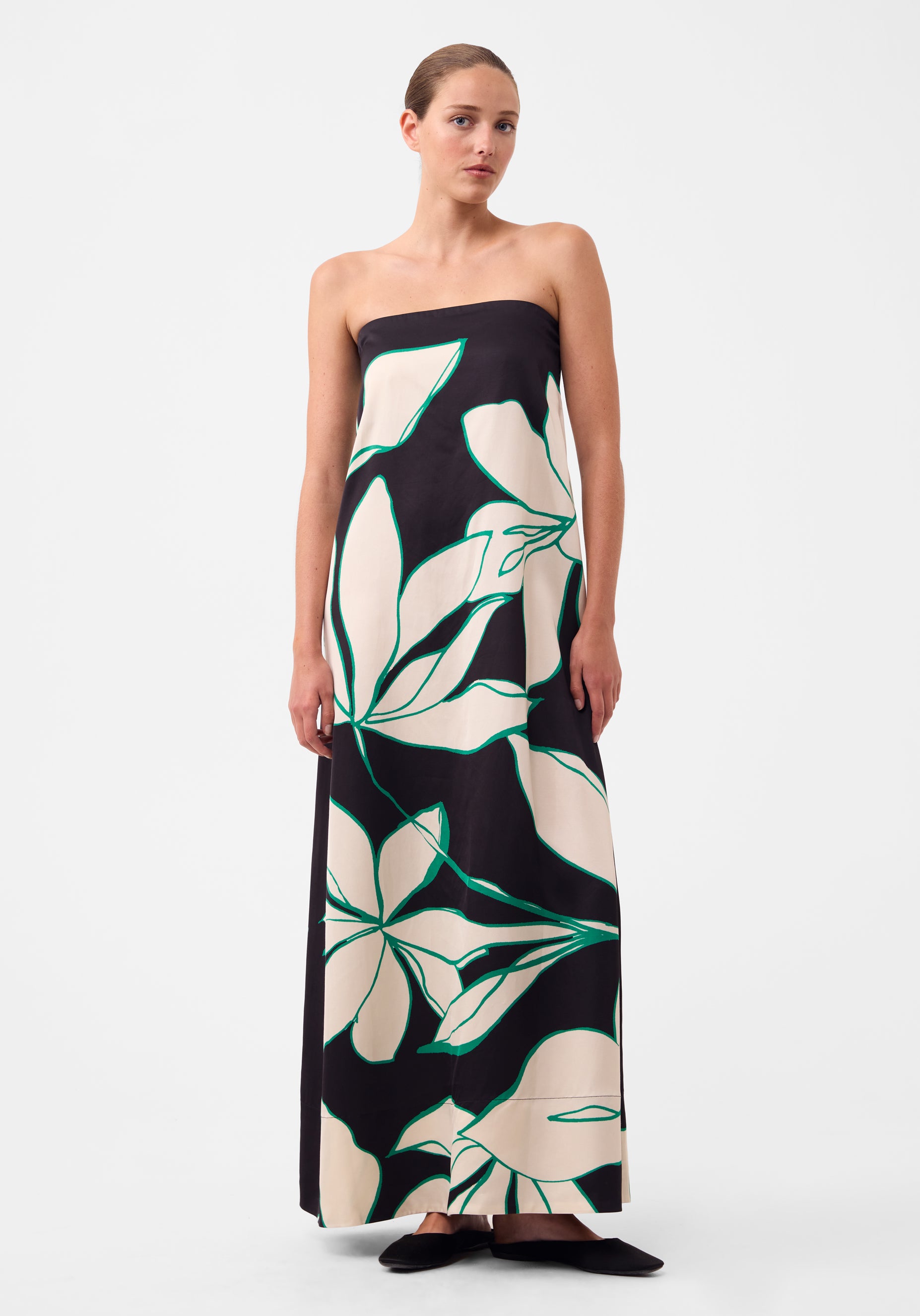 Willow Strapless Dress_Print