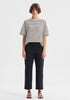 Archie Stripe Tee_Black Cream
