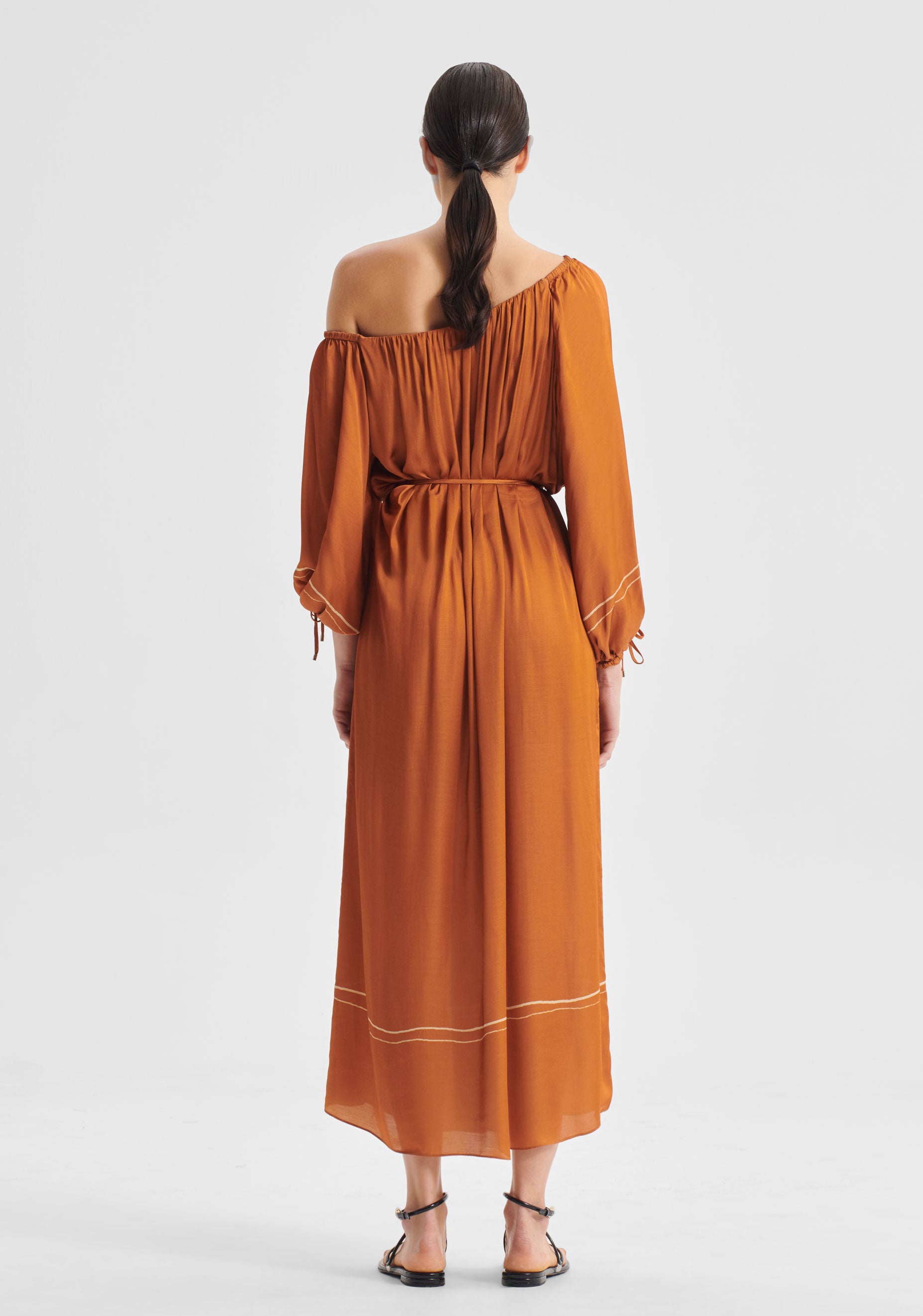 Aries One Shoulder Dress_Spice