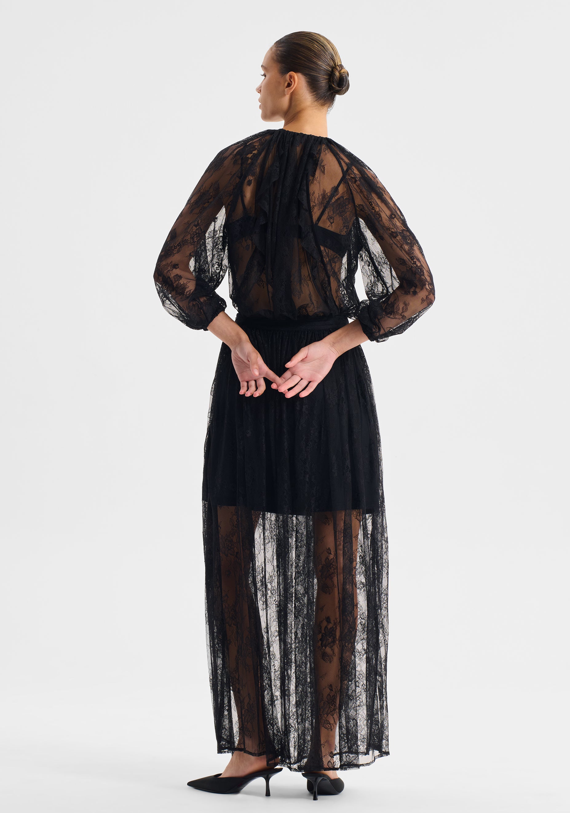 Bijoux Lace Blouse_Black