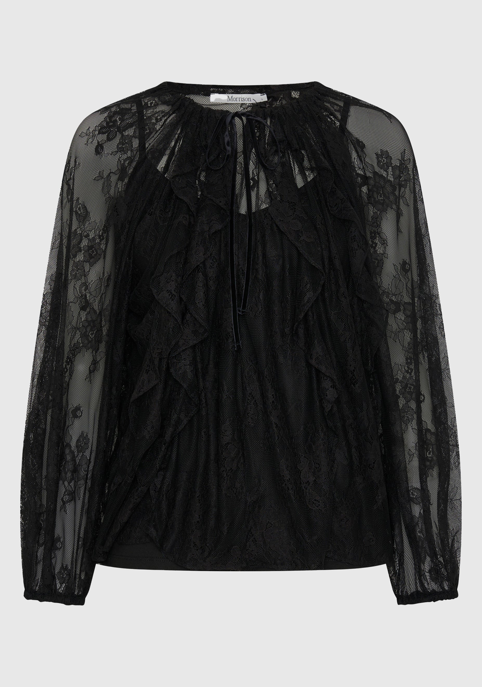 Bijoux Lace Blouse_Black